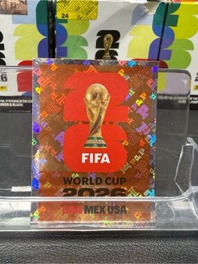 FIFA World Cup 2026 Holographic Sticker - Red & Gold FWC 6